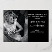 Carte de Noël Marié et Joyeux marié (Verso)