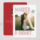 Carte de Noël Mariée (Devant / Derrière)