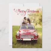 Carte de Noël Mariée (Devant)