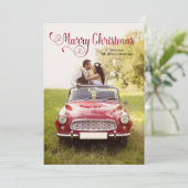 Carte de Noël Mariée (Debout devant)