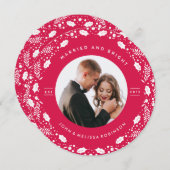 CARTE DE NOËL MARIÉE & BRIGHTJUSTE MARIÉE (Devant / Derrière)