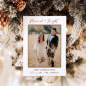 Carte de Noël Mariée & Brillante, Carte Boho