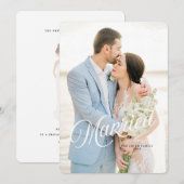 Carte de Noël mariée et brillante (Devant / Derrière)