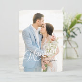 Carte de Noël mariée et brillante (Debout devant)