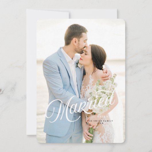 Carte de Noël mariée et brillante (Devant)