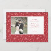 Carte de Noël mariée et brillante (Dos)