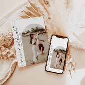 Carte de Noël Mariée et brillante Arche de Noël