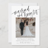 Carte de Noël Mariée Et Lumineuse (Devant)