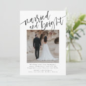 Carte de Noël Mariée Et Lumineuse (Debout devant)