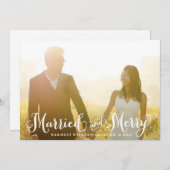 Carte de Noël mariée et mariée (Devant / Derrière)