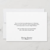 Carte de Noël mariée et mariée (Dos)