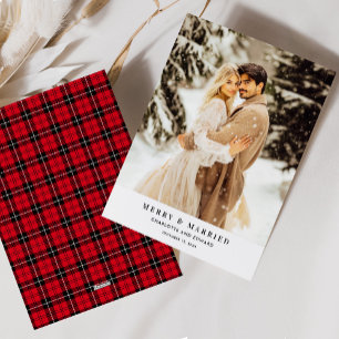 Carte de Noël mariée et mariée