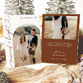 Carte de Noël Mariée & Lumineuse, Carte Boho