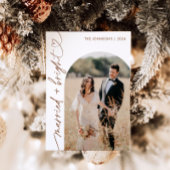 Carte de Noël Mariée & Lumineuse, Carte Boho