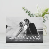 Carte de Noël mariée mariée mariée (Debout devant)