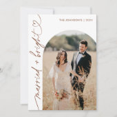 Carte de Noël Mariés & Brillants, Carte Boho (Devant)