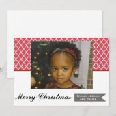 Carte de Noël marocaine de photo (Devant / Derrière)