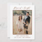 Carte de Noël Married & Bright Holiday Christmas C (Devant)