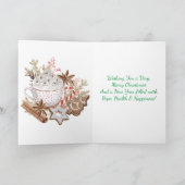 Carte de Noël Marron et Blanc English Springer (Intérieur)