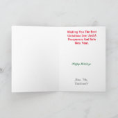 Carte de Noël Médaillon de Pompier (Intérieur)