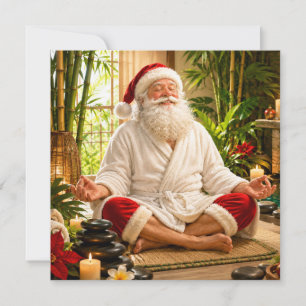 Carte de Noël Méditation du Père Noël