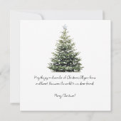 Carte de Noël Meilleure amie faite main Joyeux Noë (Dos)