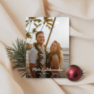 Carte de Noël Mele Kalikimaka Minimaliste Photo de
