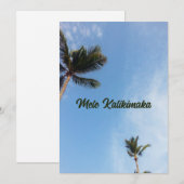 Carte de Noël Mele Kalikimaka modifiable (Devant / Derrière)