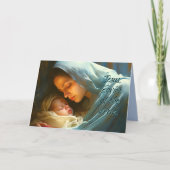 Carte de Noël mère et bébé (Devant)