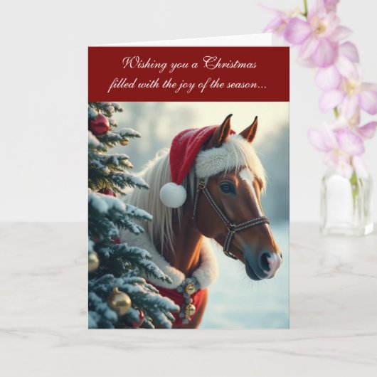 Carte de Noël Merry and Mane (Orchidée)