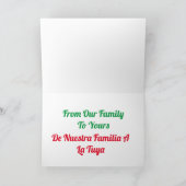 CARTE DE NOËL MERRY CHRISTMAS FELIZ NAVIDAD (Intérieur)