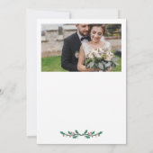 Carte de Noël « Merry & Married » avec cadre de ho (Dos)