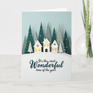 Carte de Noël merveilleux moment