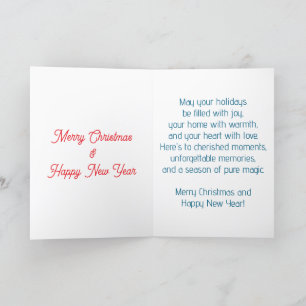 Carte de Noël mettant en vedette la magie de Noël
