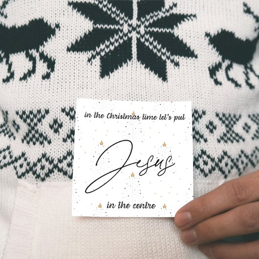 Carte de Noël : Mettons Jésus au centre