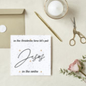 Carte de Noël : Mettons Jésus au centre