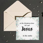 Carte de Noël : Mettons Jésus au centre