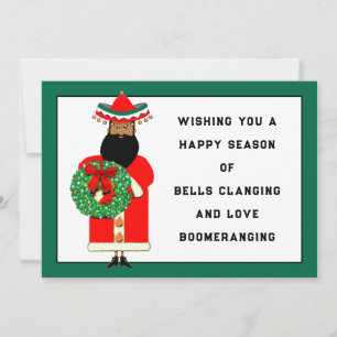 Carte de Noël mexicaine de Santa Feliz Navidad
