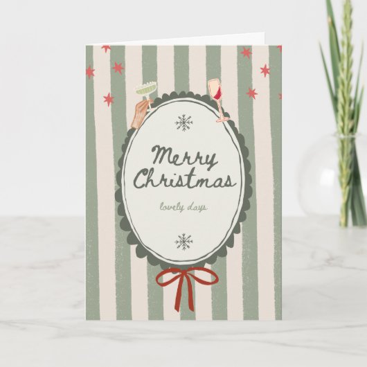 Carte de Noël mignonne (Devant)