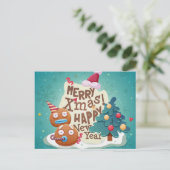 Carte de Noël mignonne (Debout devant)