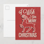Carte de Noël mignonne (Devant / Derrière)
