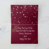 Carte de Noël mignonne avec Basset Hounds en neige (Intérieur)