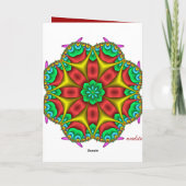 Carte de Noël mignonne avec hibou (Dos)