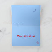 Carte de Noël mignonne avec les pingouins et le (Intérieur)