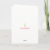 Carte de Noël mignonne de Chien (5" x 7) (Dos)