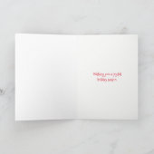 Carte de Noël mignonne de Chien (5" x 7) (Intérieur)