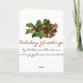 Carte de Noël mignonne de Père Noël (Dos)