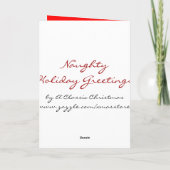 Carte de Noël mignonne et amusante - Bébé (Dos)