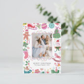 Carte de Noël Mignonne et Colorée (Debout devant)