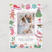Carte de Noël Mignonne et Colorée (Devant)